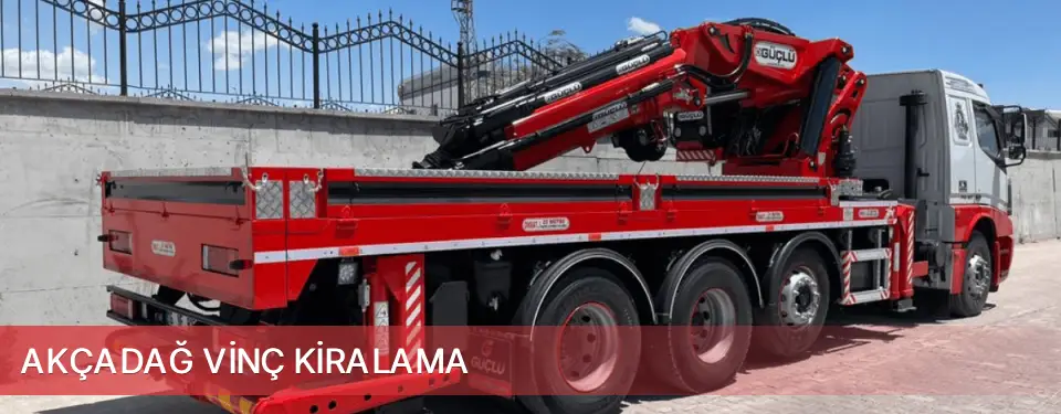 Akçadağ İlçemi Vinç Kiralama